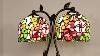 E. Thomasson Art Nouveau Bronze Stained Glass Nude Woman Lamp